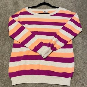 Arizona Jean Co Striped Sweater Size L